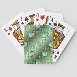 Jeu De Cartes Verseau & Rat de Métal