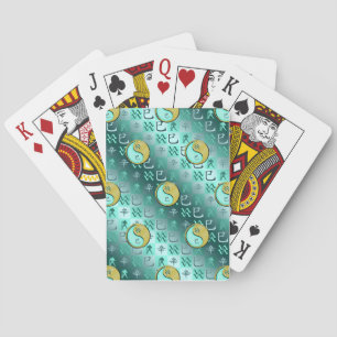 Jeu De Cartes Verseau & Serpent de Métal