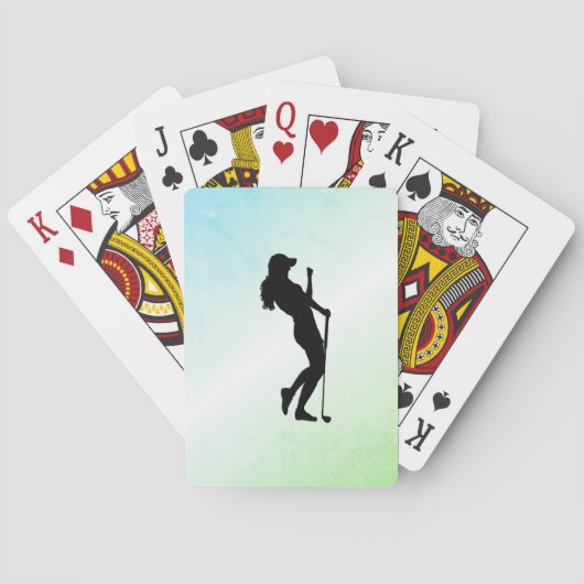 Jeu De Cartes Vert de golf pour dames (dos)