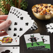 Jeu De Cartes Vert impétueux de robot - robot personnalisé (In Situ)