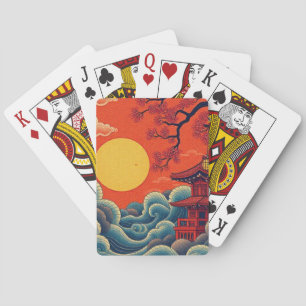 Jeu De Cartes Veste Denim inspirée par l'Asie Pacifique