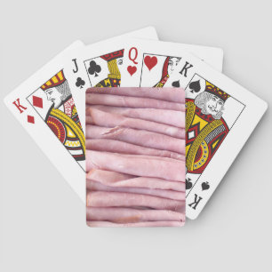 Jeu De Cartes Viande de déjeuner de jambon coupé