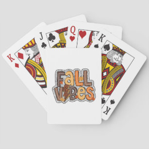 Jeu De Cartes Vibes Automne Feuilles Citrouille Épice Thanksgivi