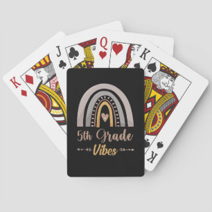 Jeu De Cartes Vibes de 5e année Arc-en-ciel Retour à l'école en