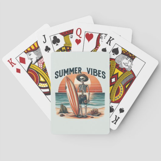 Jeu De Cartes Vibes d'été - Surfer (dos)