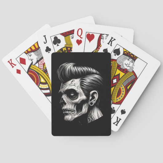Jeu De Cartes Vibes Rockabilly Zombie (dos)