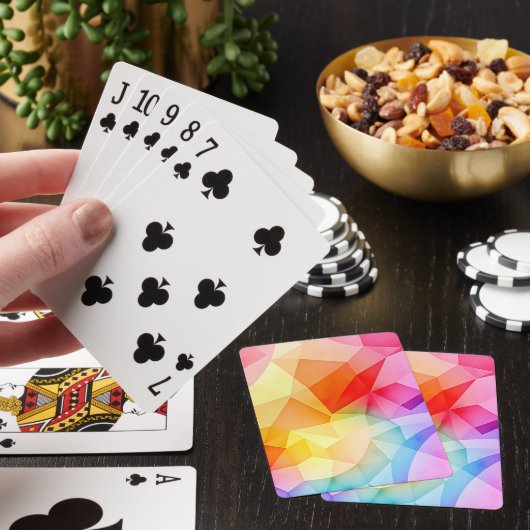 Jeu De Cartes Vibrant Geometric Abstract (In Situ)