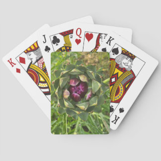 Jeu De Cartes Vibrant Green and Purple Tuscan Artichoke