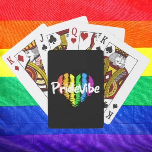 Jeu De Cartes Vibrant PrideVibe : traiter avec Rainbow Heart