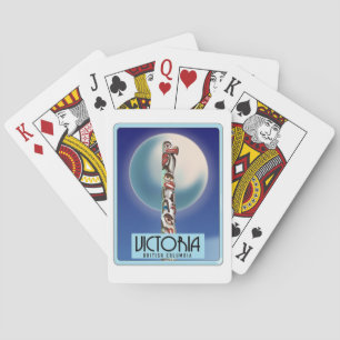 Jeu De Cartes Victoria Colombie-Britannique Totem Pole.