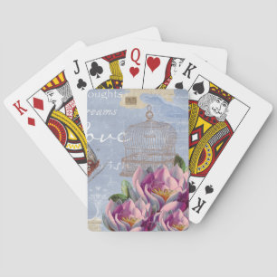 Jeu De Cartes Victorian Love Thoughts Dreams Butterfly Bird Cage