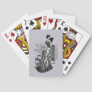 Jeu De Cartes Victorian Soirée Gown Lavender Grey