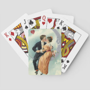 Jeu De Cartes Victorienne Saint Valentin Baiser Vintage sur la L