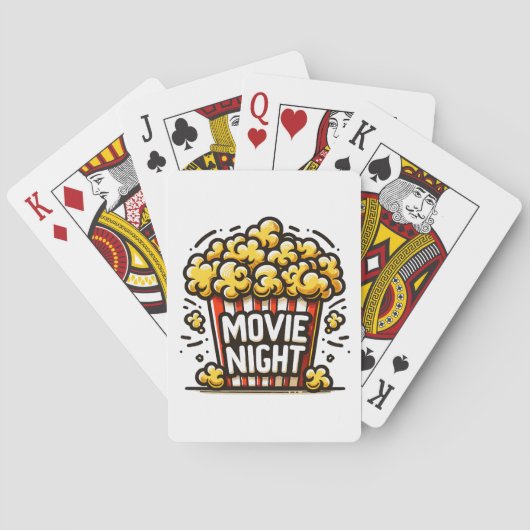 Jeu De Cartes Vidéo Night Delight Jouer Popcorn (dos)