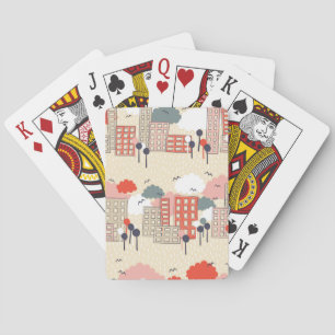 Jeu De Cartes Vie urbaine : Motif sans couture