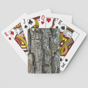 Jeu De Cartes Vieille écorce naturelle de pin