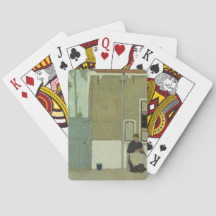 Jeu De Cartes Vieille femme hollandaise devant sa maison
