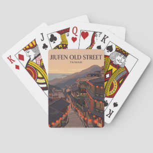 Jeu De Cartes Vieille rue de Jiufen Taïwan