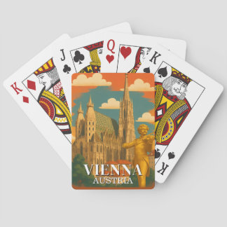 Jeu De Cartes Vienna Austria Playing Cards Deck Vintage Travel
