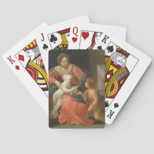Jeu De Cartes Vierge et enfant avec Saint Jean le Baptiste