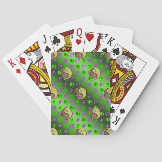 Jeu De Cartes Vierge & Lapin Métal (dos)