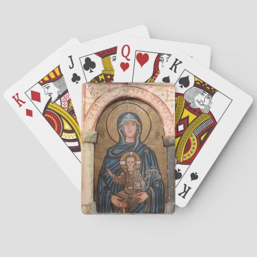 Jeu De Cartes Vierge Marie et mosaïque de Jésus (dos)