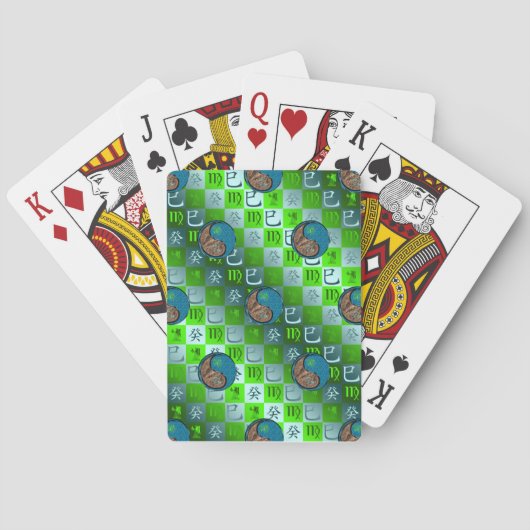 Jeu De Cartes Vierge & Serpent d'eau (dos)