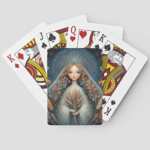 Jeu De Cartes Vierge Vierge Zodiaque Astrologie Céleste Annivers