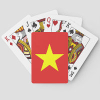 Vietnam Drapeau étoile Jaune Lecture Cartes
