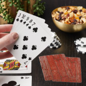 Jeu De Cartes Vieux bois rouge (In Situ)