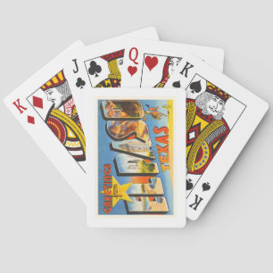 Jeu De Cartes Vieux souvenir de Vintage voyage d'El Paso le