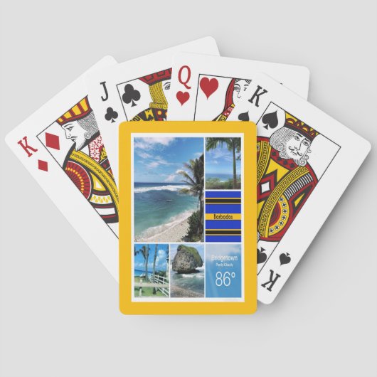 Jeu De Cartes Views de Barbade (dos)
