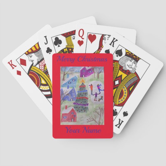 Jeu De Cartes Village de Noël (dos)