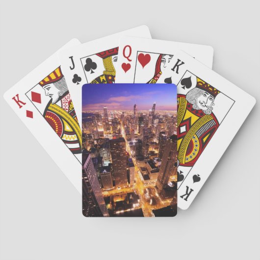 Jeu De Cartes Ville de Chicago la nuit (dos)