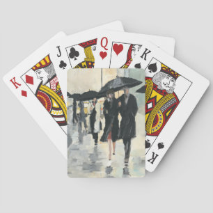Jeu De Cartes Ville sous la pluie