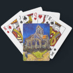 Jeu De Cartes Vincent van Gogh - L'église d'Auvers<br><div class="desc">L'église d'Auvers / l'Eglise à Auvers-sur-oise par Vincent Van Gogh en 1890</div>