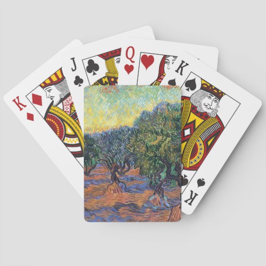 Jeu De Cartes Vincent Van Gogh Olive Grove Impressionnisme Art (dos)