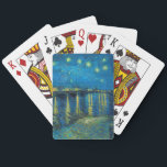Jeu De Cartes Vincent Van Gogh Starry Night Over the Rhone<br><div class="desc">Le chef-d'oeuvre Van Gogh Starry Night - Un tableau de Vincent Van Gogh,  Starry Night Over the Rhone,  montre une nuit remplie d'étoiles,  et un pont. Peint à Arles France la nuit,  peint en 1888.</div>