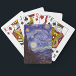 Jeu De Cartes Vincent Van Gogh Starry Nuit Vintage Art<br><div class="desc">Vincent van Gogh Starry Night Art Peinture Starry Night est un tableau de l'artiste post-impressionniste néerlandais Vincent van Gogh. Le ciel bleu de la nuit est rempli de nuages tourbillonnants, d'étoiles et d'une lune brillante croissant. La Nuit étoilée est la seule nocturne de la série de vues depuis la fenêtre...</div>