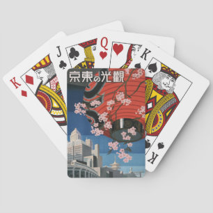 Jeu De Cartes Vintage1930s Tokyo Japan TravelPoster Playing Card