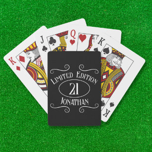 Jeu De Cartes Vintage 21e anniversaire pour lui édition limitée