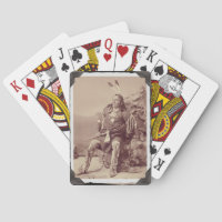 Vintage Amérindien Big Chief Jouer aux cartes
