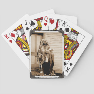 Jeu De Cartes Vintage Amérindien Big Tobacco Plates