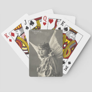 Jeu De Cartes Vintage Angel Symbole de l'Espoir Ancre des années
