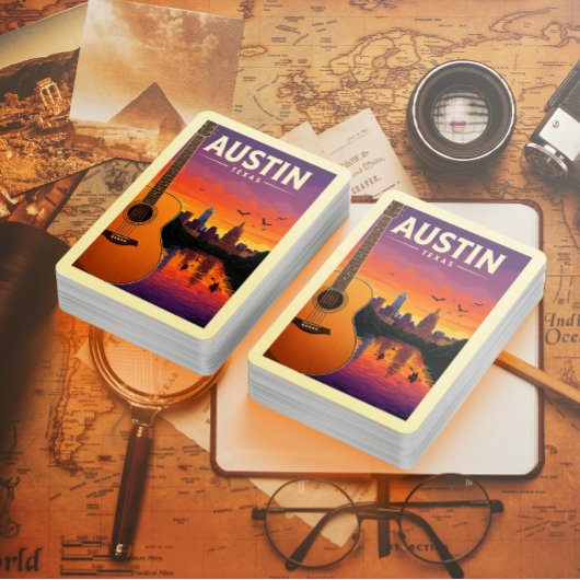 Jeu De Cartes Vintage Austin Texas