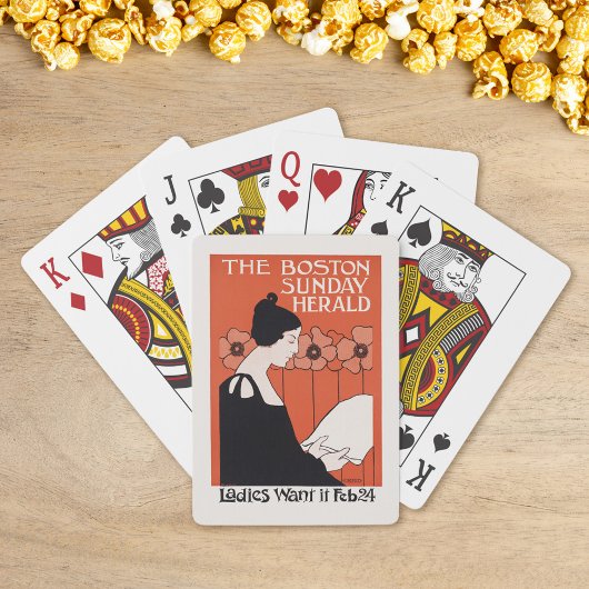 Jeu De Cartes Vintage Boston Sunday Herald