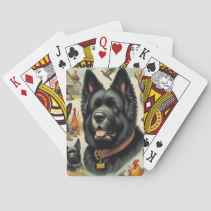 Jeu De Cartes Vintage Bouvier des Flandres