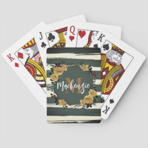 Jeu De Cartes Vintage cadre floral