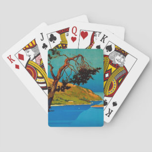 Jeu De Cartes Vintage California Coast Travel