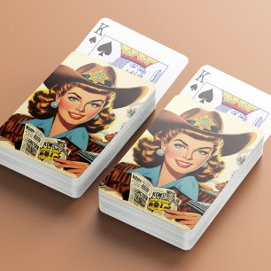 Jeu De Cartes Vintage Country Pulp Girl